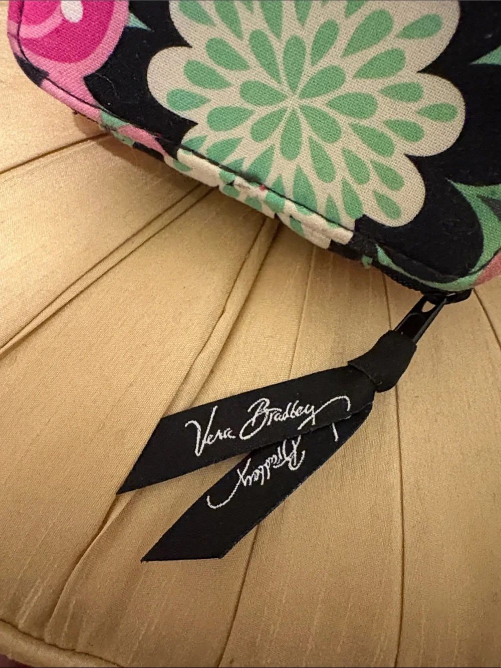 Vera Bradley Small Floral Zip travel pill case pouch/Wallet